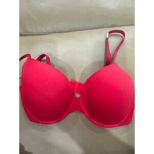 Pink Wear Everywhere Push-Up Bra 32DD Red & Pink Adjustable Straps Lightly Padde